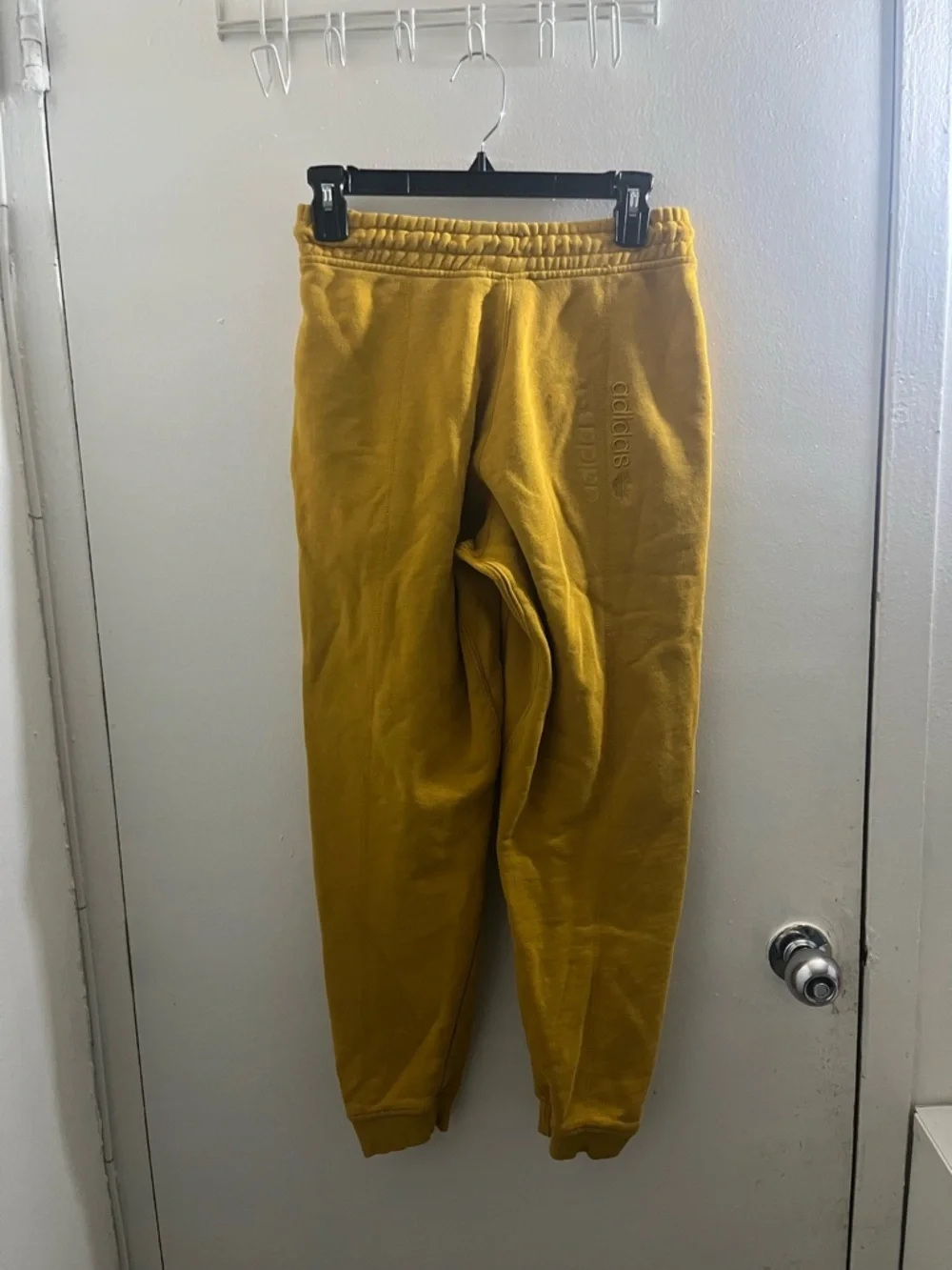 adidas Men's Mustard Yellow Jogger Sweatpants